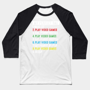 A day without video games and peanut butter is like... Baseball T-Shirt